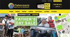 Desktop Screenshot of fishermans-marine.com